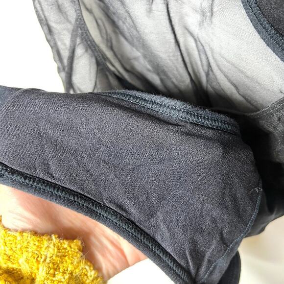 Vintage Yaz Wear Newport News Black Sheer Bodysuit Small - Picture 13 of 14